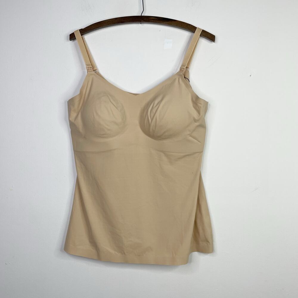 Knix Leakproof Nursing Tank Top Cami Camisole Beige Adjustable Straps XXL New